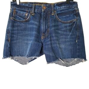 American Eagle Original Straight Leg Cutoff Rigid Denim Jean Short Raw Hem Jorts